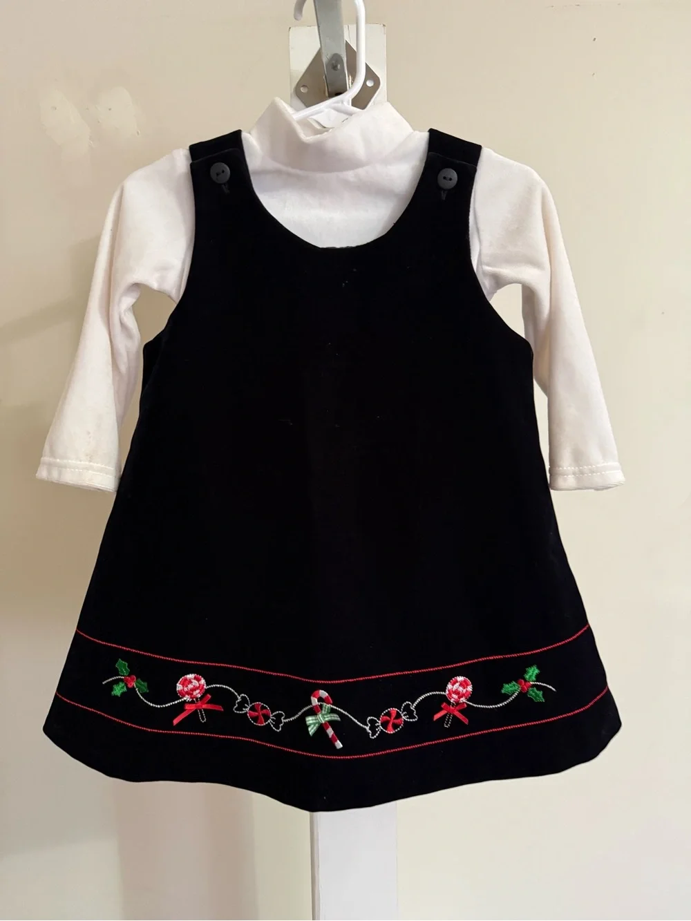 Sophia Rose Velvet Christmas Dress Set